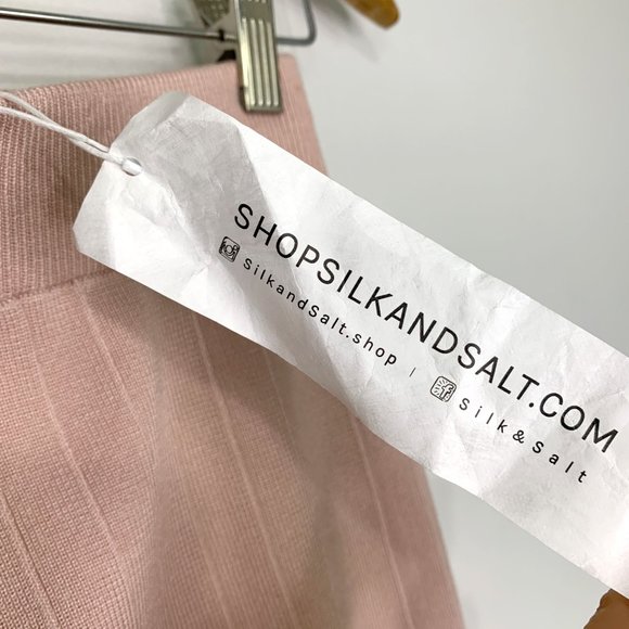 NWT SILK &‎ SALT Staycation Pink Sweat Pant Sz L - Picture 7 of 8